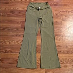 Lululemon Olive Green Flared Pants